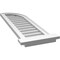 Ekena Millwork Quarter Round Top Right Surface Mount PVC Gable Vent w/ 2"W x 2"P Brickmould Sill Frame, 12"W x 40"H GVPQR12X4003SN - alternate 5